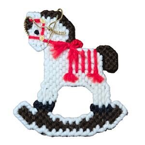 Vintage Handmade Rocking Horse Ornament Magnet